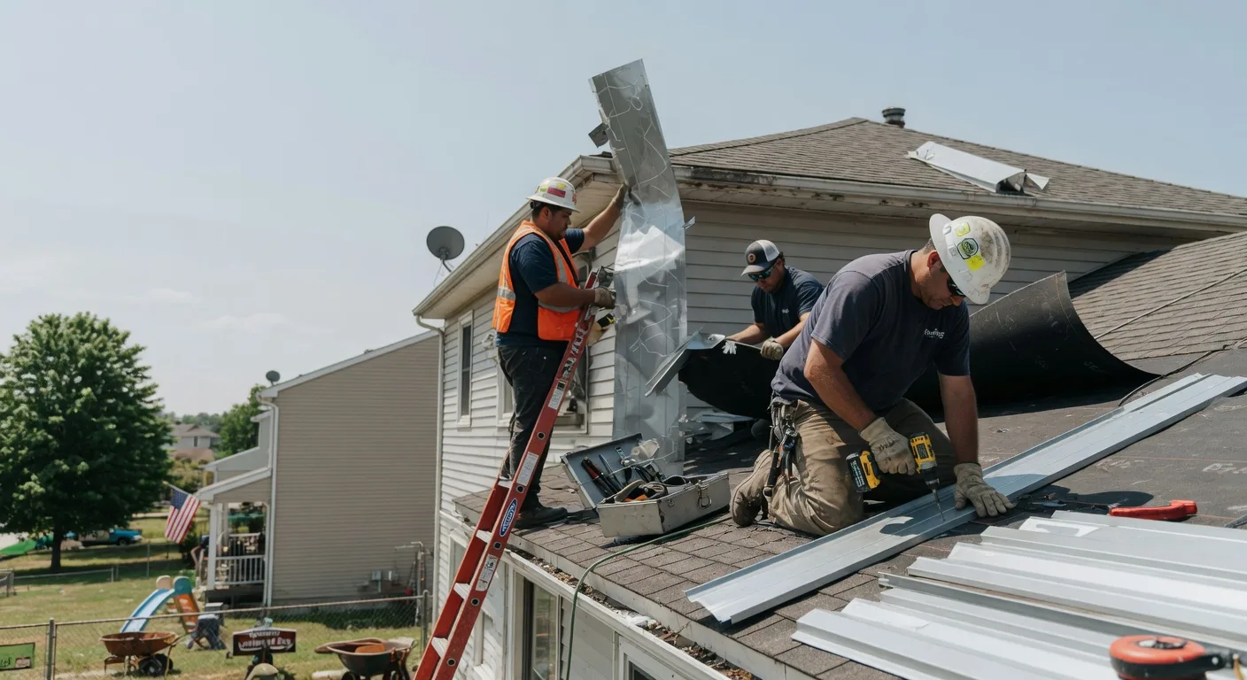Storm Damage Metal Roof Repair in Elkins, NH